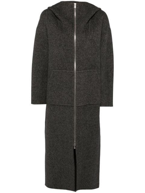 zip-up hoodied coat by GOEN.J