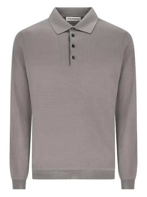 button long-sleeve polo shirt by GOES BOTANICAL