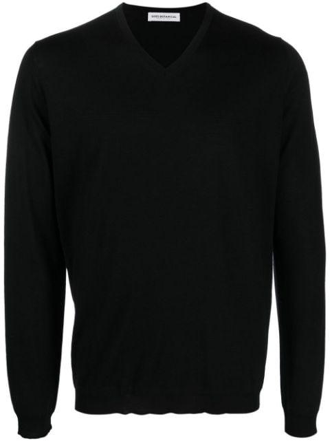merino-wool V-neck jumper by GOES BOTANICAL