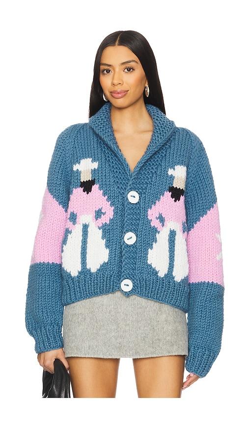 GOGO Sweaters Cowboy Cardi in Blue by GOGO SWEATERS