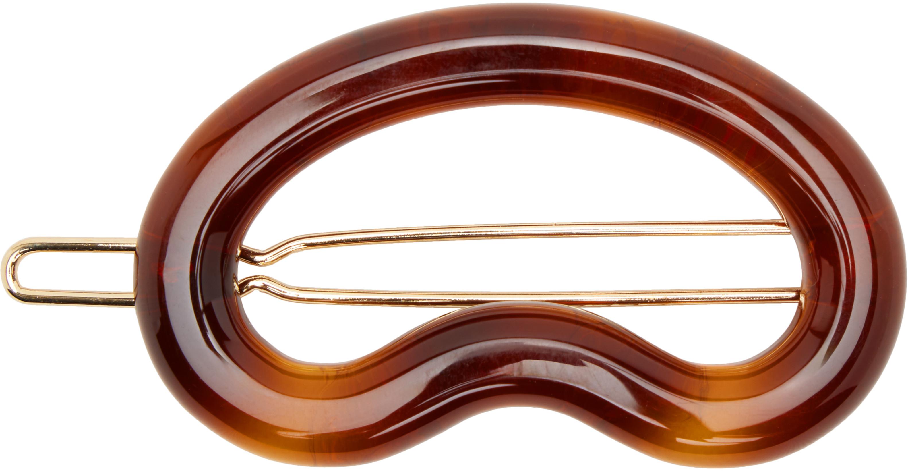 Brown & Black Bean Hair Clip by GOHAR WORLD