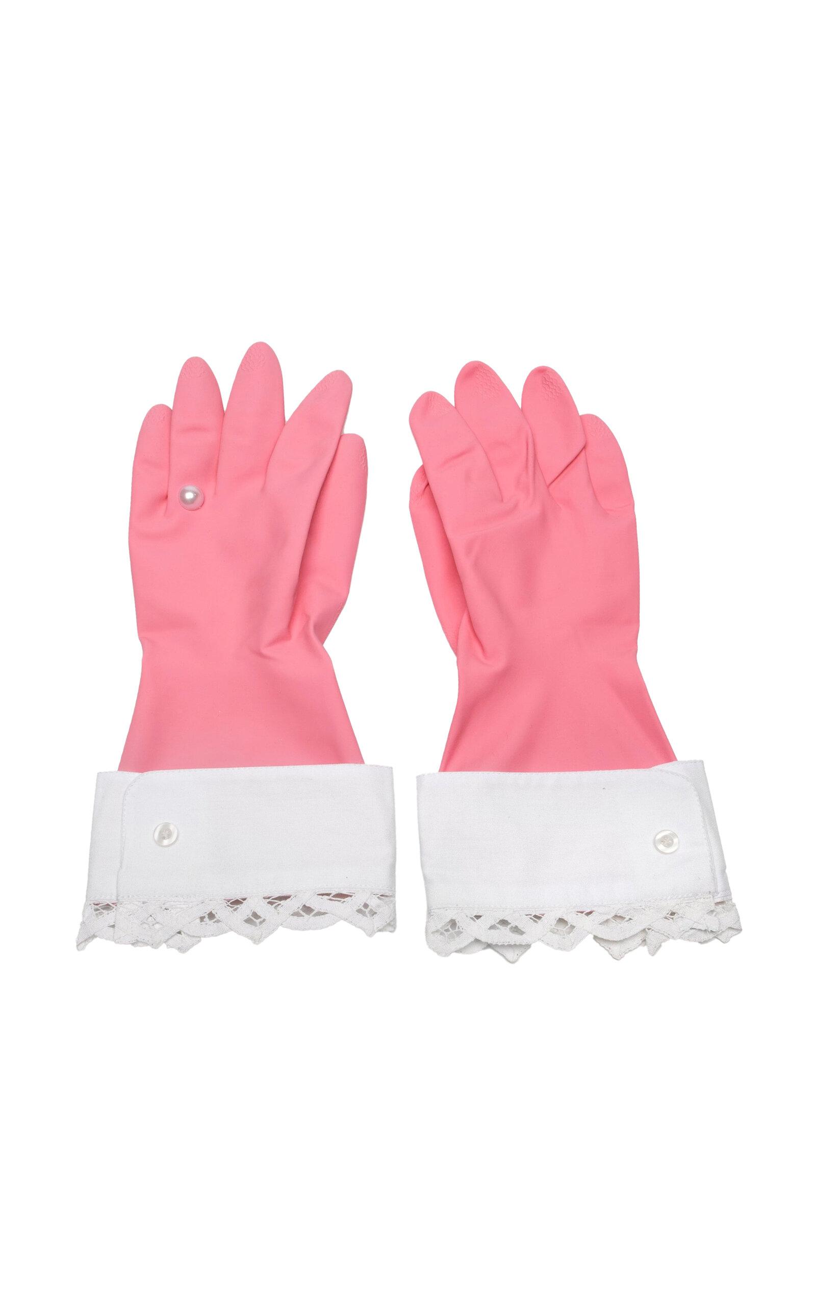 Gohar World - Host Gloves; Rubber - Pink - Moda Operandi by GOHAR WORLD
