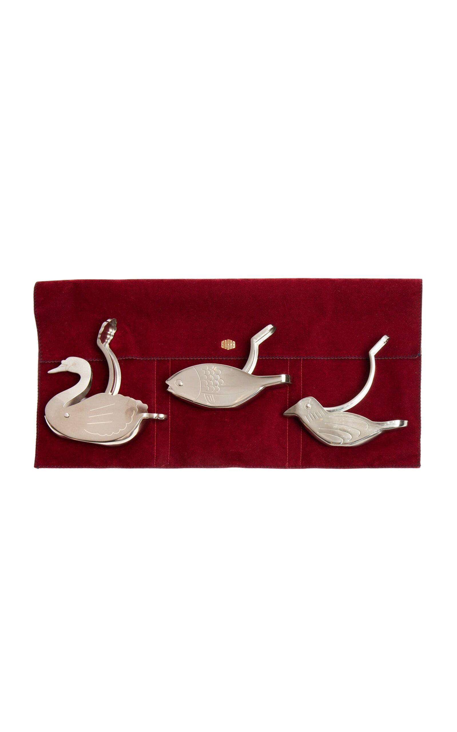 Gohar World - Stainless Steel Lemon Squeezer Trio - Silver - Moda Operandi by GOHAR WORLD