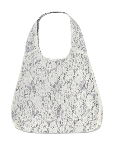 Port lace-embroidered tote bag by GOHAR WORLD