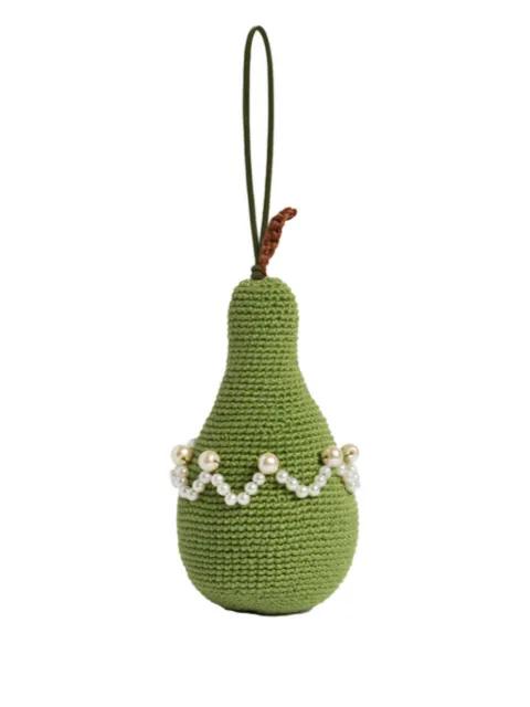 crochet pear bag charm by GOHAR WORLD