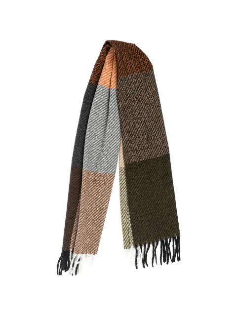 printed fringed scarf by GOIA