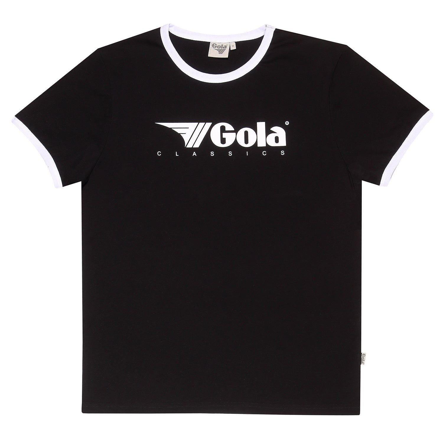 Logo Print Ringer T-Shirt Black by GOLA