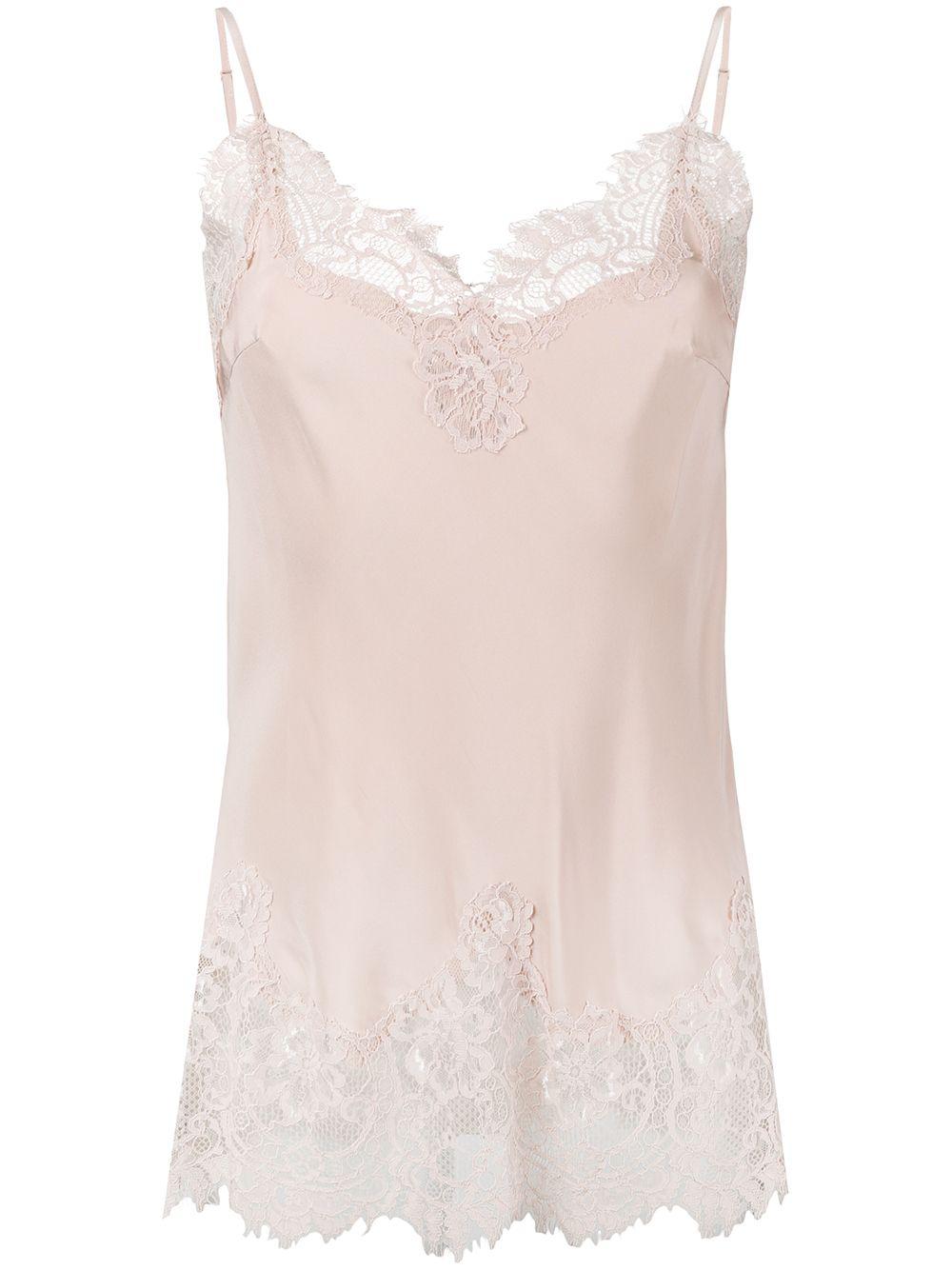 lace-trim top by GOLD HAWK
