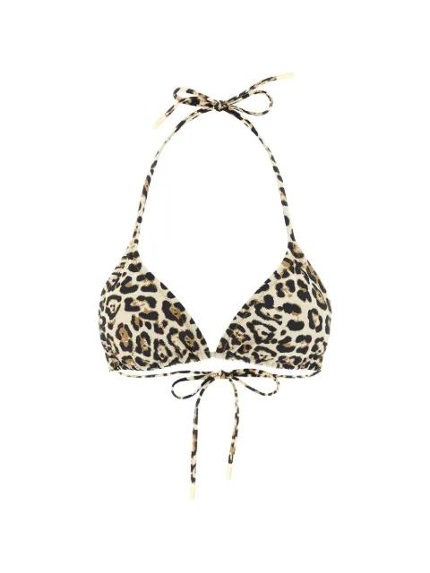 Elixer leopard-print triangle bikini top by GOLDBERGH
