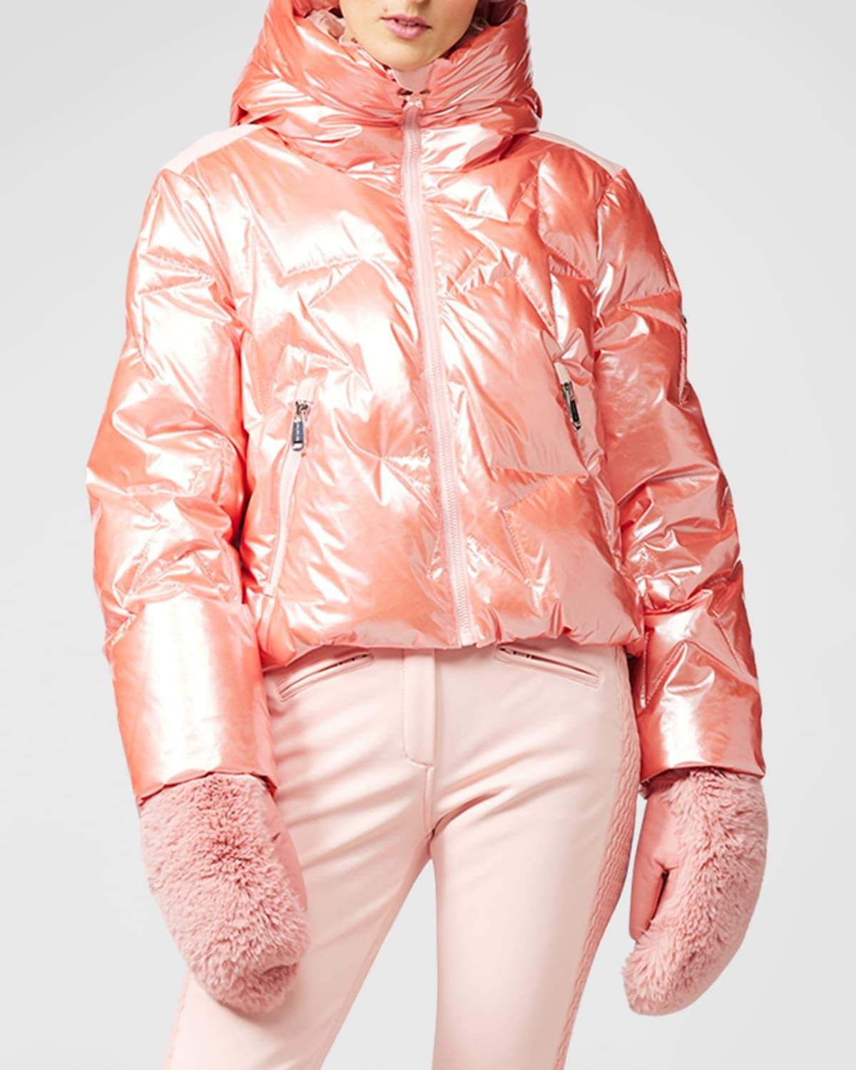 Glamstar Shiny Quilted Ski Jacket by GOLDBERGH