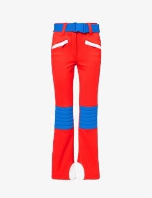 Goalie striped-panel stretch-woven trousers by GOLDBERGH
