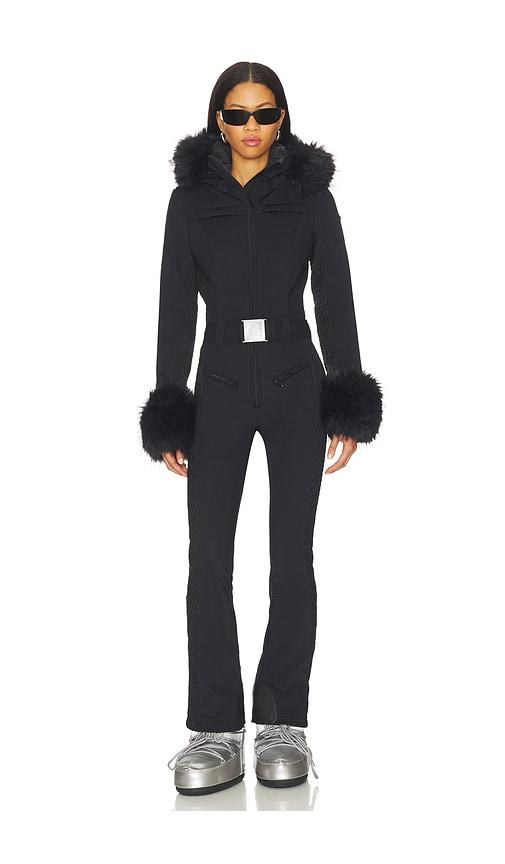Goldbergh Angele Faux Border Ski Suit in Black by GOLDBERGH
