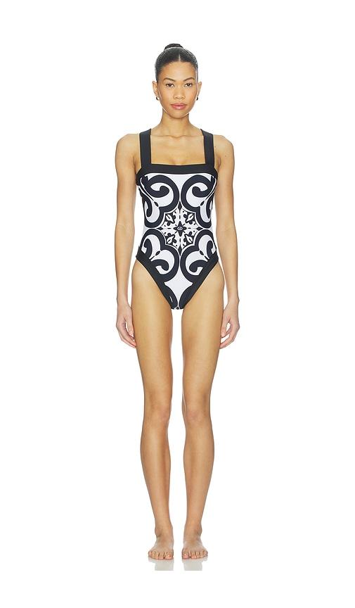 Goldbergh Costella Bathing Suit in Black,White by GOLDBERGH