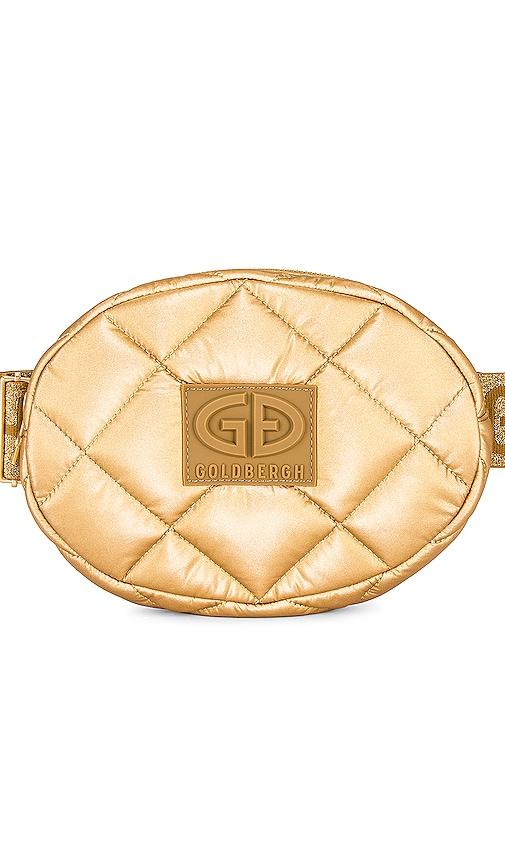 Goldbergh French Fanny Pack in Metallic Gold by GOLDBERGH