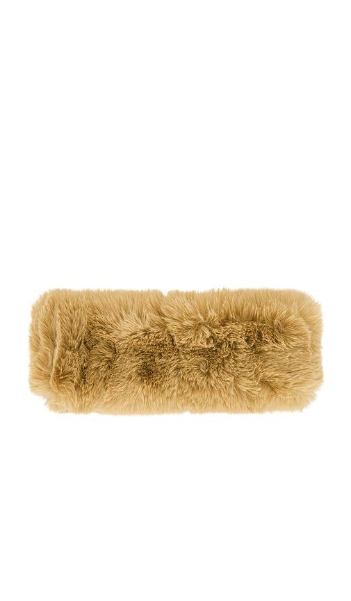 Goldbergh Froid Fluffy Headband in Tan by GOLDBERGH
