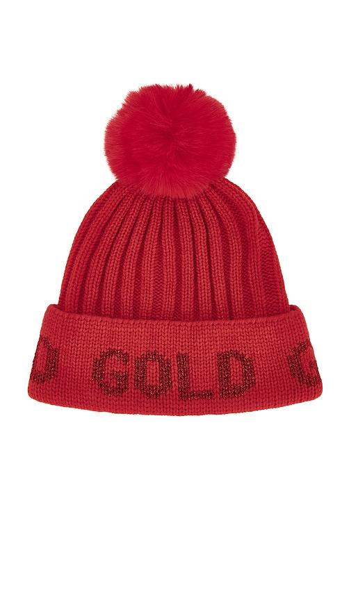 Goldbergh Hodd Beanie in Red by GOLDBERGH