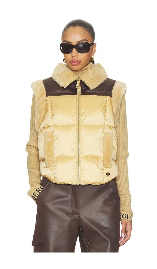 Goldbergh Kumo Bodywarmer in Yellow by GOLDBERGH