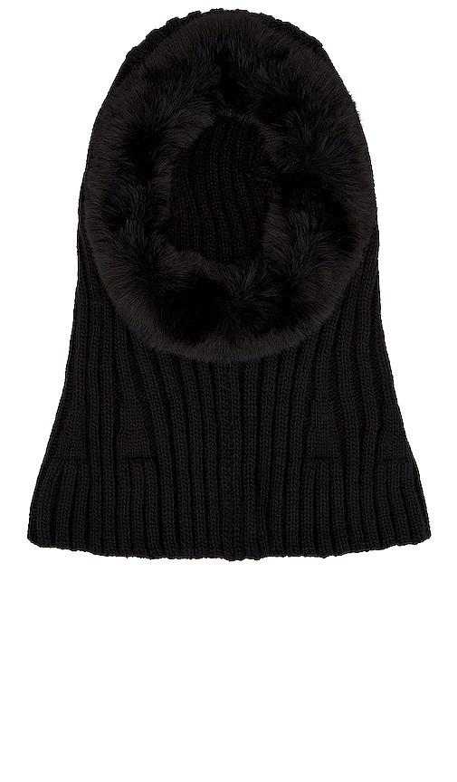 Goldbergh Naomi Hooded Scarf in Black by GOLDBERGH