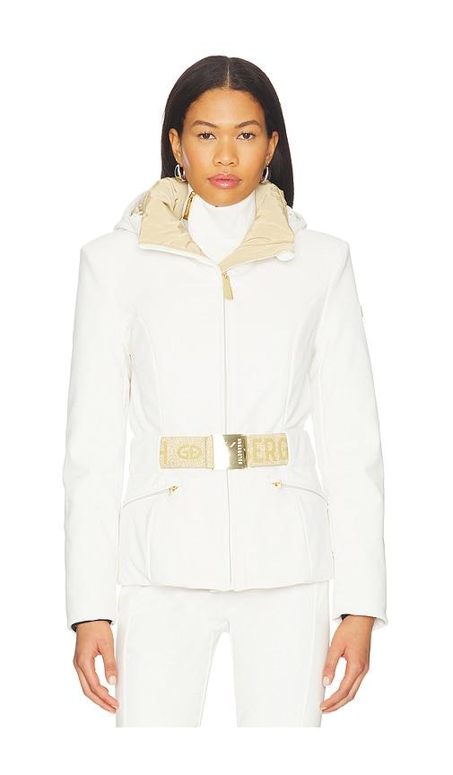 Goldbergh Prezioso Ski Jacket in Cream by GOLDBERGH