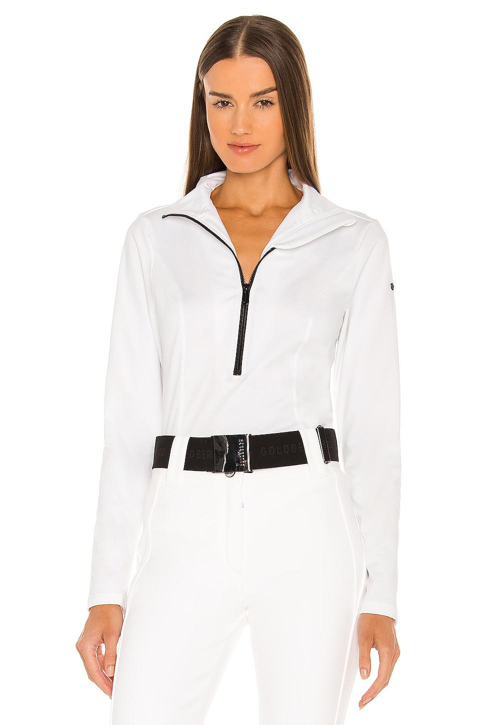 Goldbergh Serena Ski Pully in White by GOLDBERGH