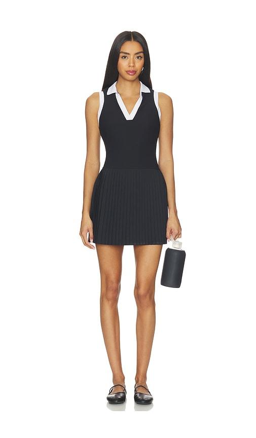 Goldbergh x REVOLVE Plisse Dress in Black & White by GOLDBERGH