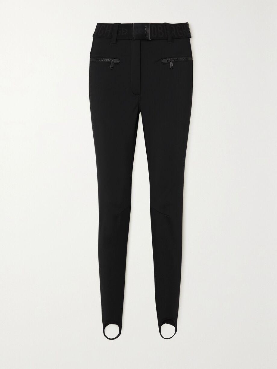 Paris belted stirrup ski pants by GOLDBERGH
