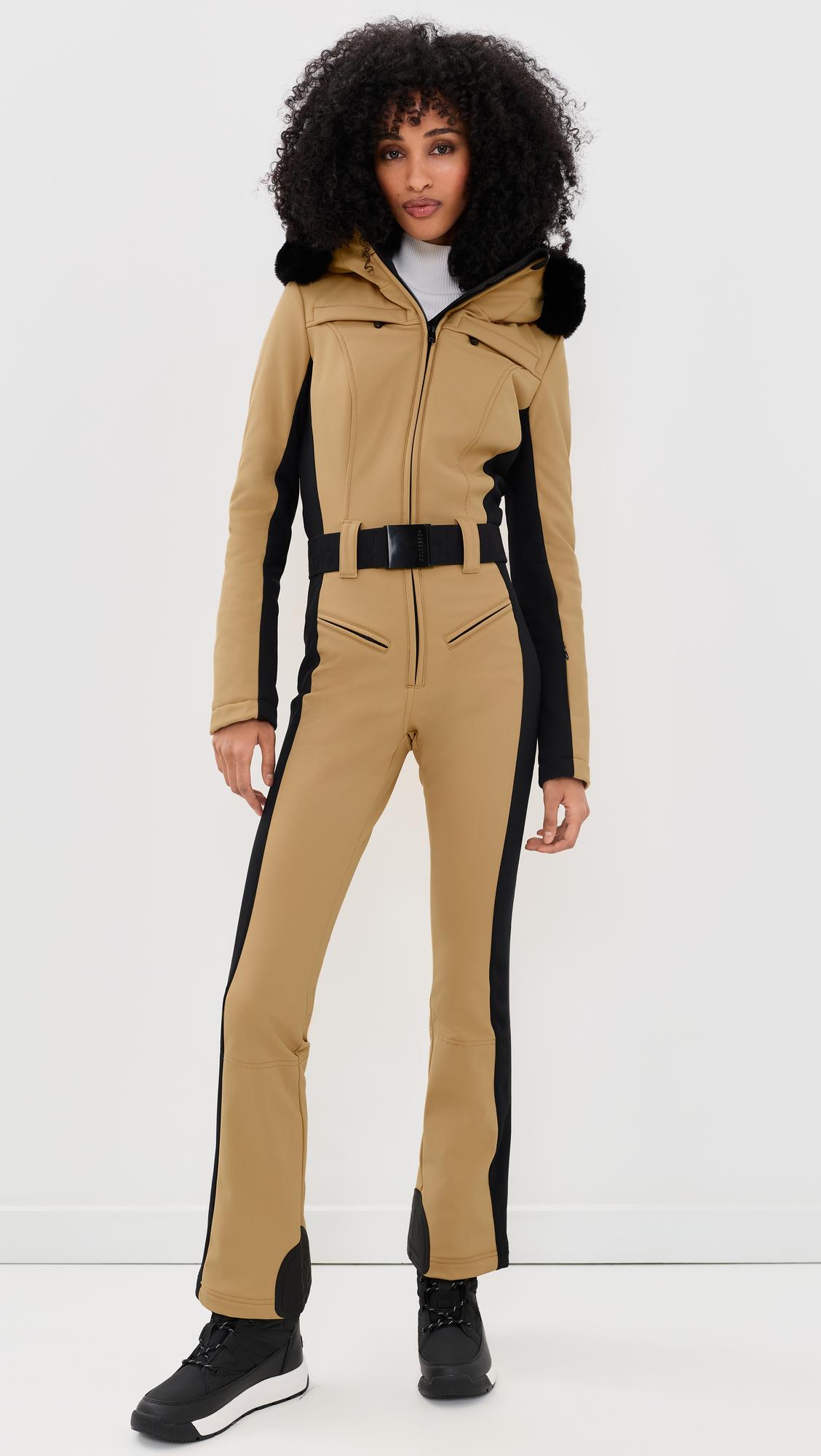 Parry Long Faux Fur Border Ski Suit by GOLDBERGH