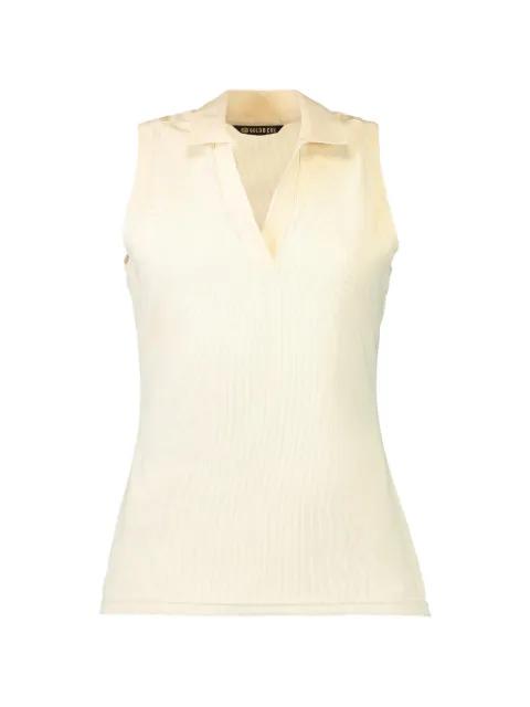 V-neck sleeveless polo top by GOLDBERGH