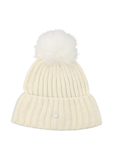 pompom ribbed beanie by GOLDBERGH