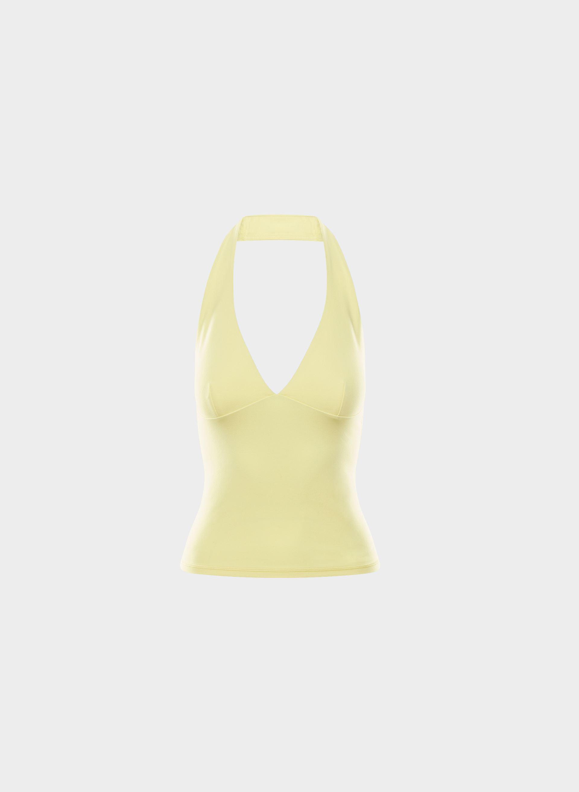 BUTTER RILEY HALTER TOP by GOLDEN