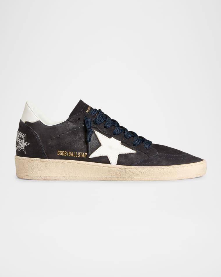 Ball Star Mixed Leather Low-Top Sneakers by GOLDEN GOOSE