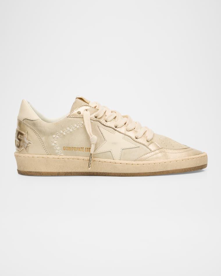 Ball Star Suede Low-Top Sneakers by GOLDEN GOOSE
