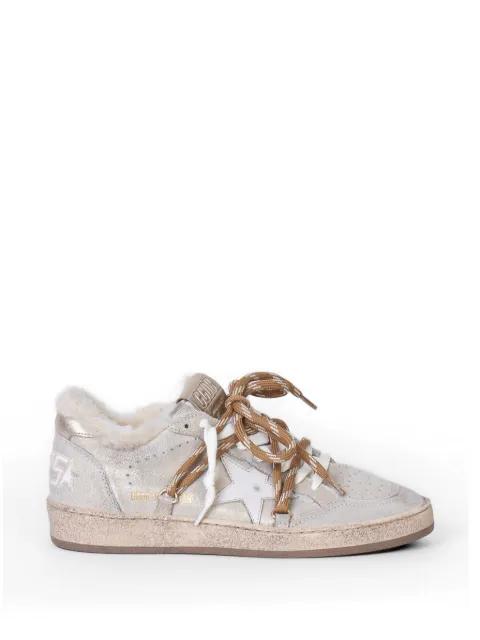 Ball Star shimmer sneakers by GOLDEN GOOSE