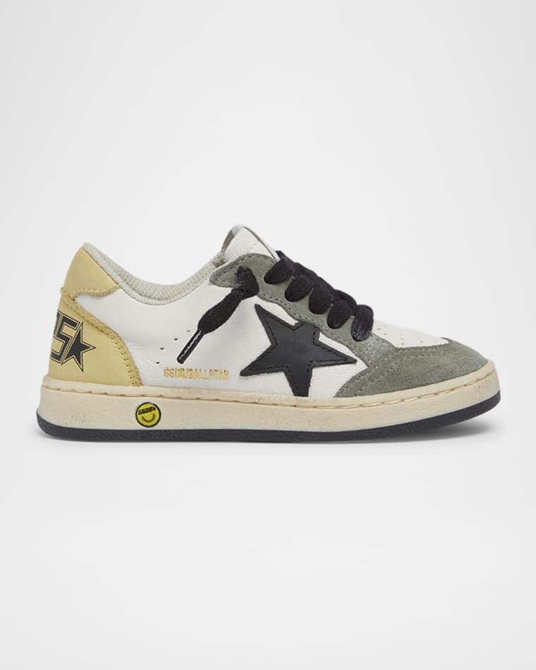 Boy's Ball Star Nappa Leather and Suede Low-Top Sneakers, Baby/Toddler by GOLDEN GOOSE