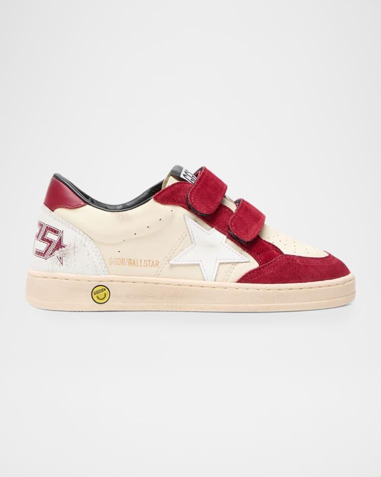 Boy's Ball Star Suede Leather Sneakers, Kids by GOLDEN GOOSE