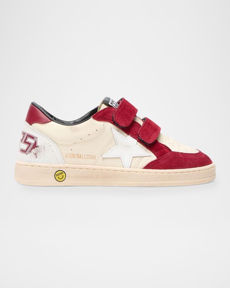 Boy's Ball Star Suede Leather Sneakers, Toddler/Kids by GOLDEN GOOSE