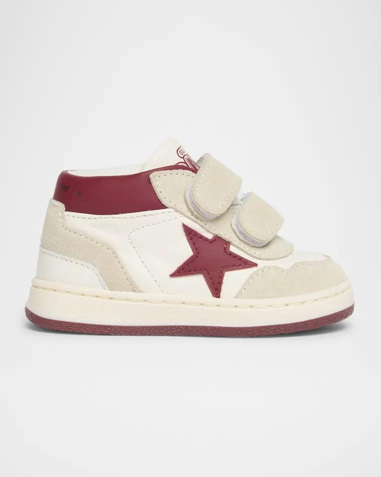 Boy's June Two-Toned Leather Sneakers, Baby by GOLDEN GOOSE