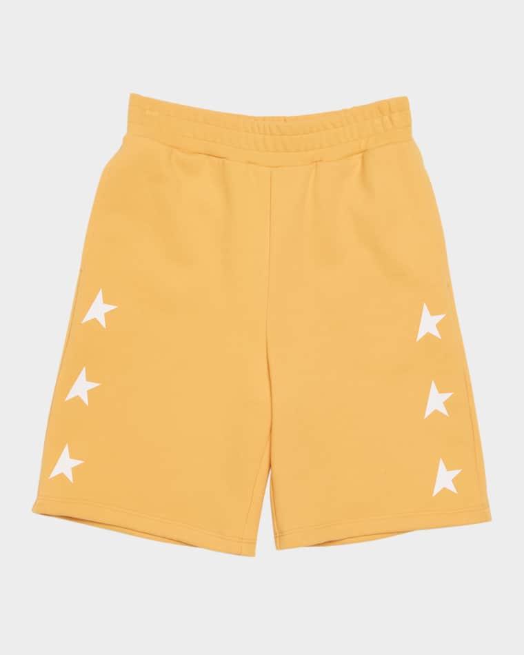 Boy's Star-Printed Wide Leg Shorts, Size 4-10 by GOLDEN GOOSE