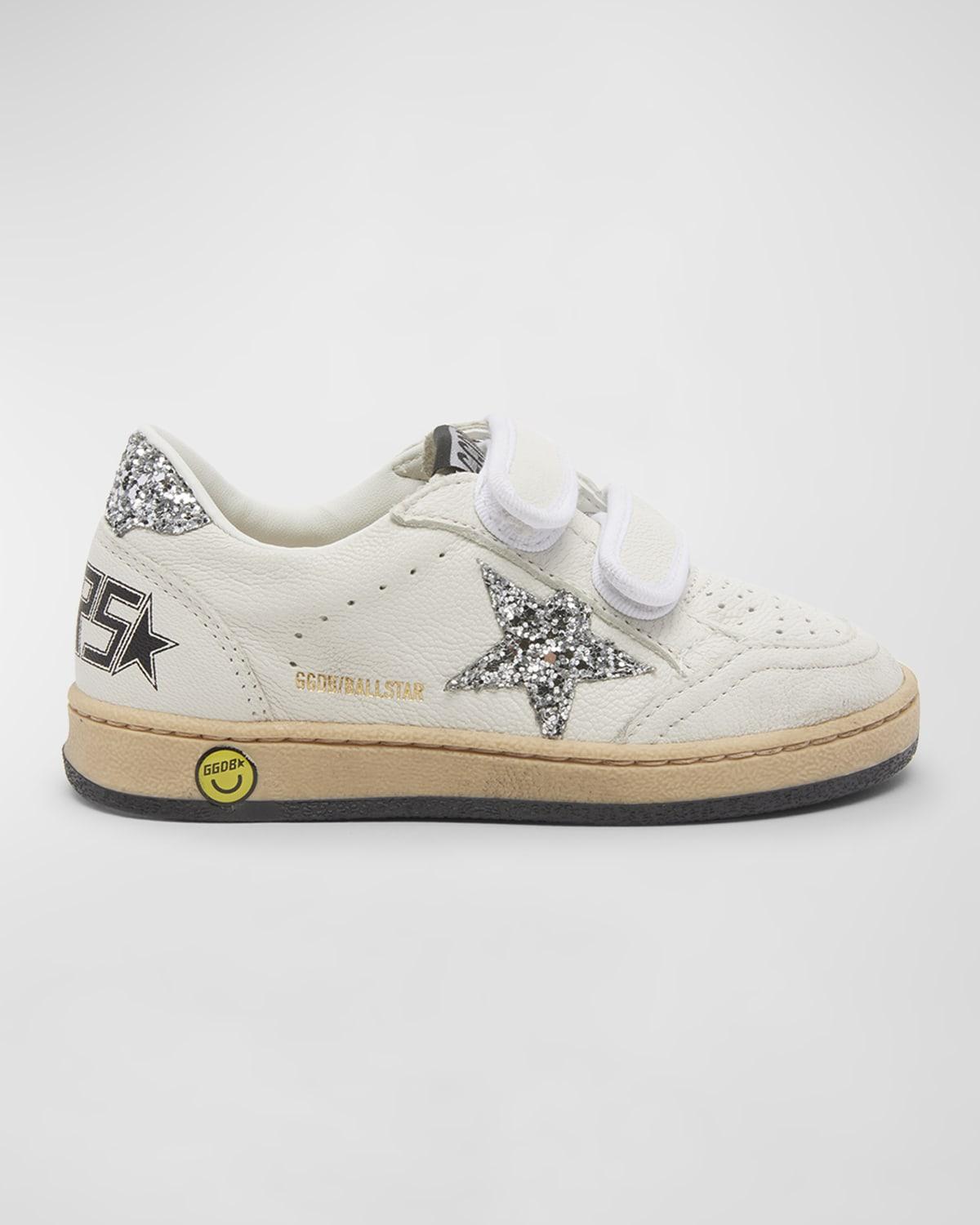 Girl's Ballstar Mixed Leather Low-Top Sneakers by GOLDEN GOOSE