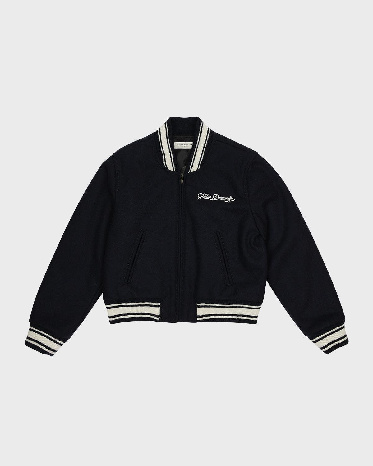 Girl's Embroidered Bomber Jackets by GOLDEN GOOSE