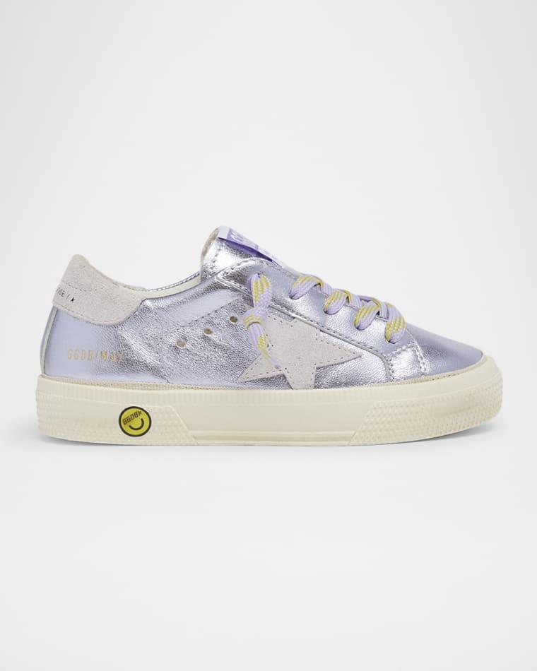 Girl's May Laminated Leather Sneakers, Baby/Toddler by GOLDEN GOOSE