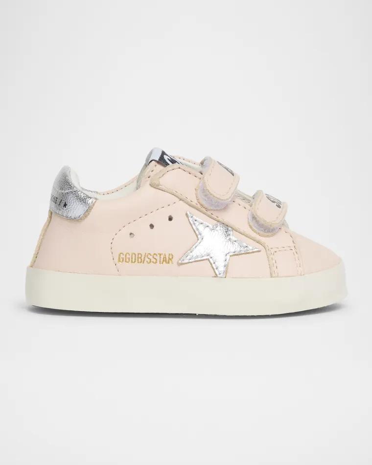 Girl's School Laminated Star Sneakers, Baby by GOLDEN GOOSE