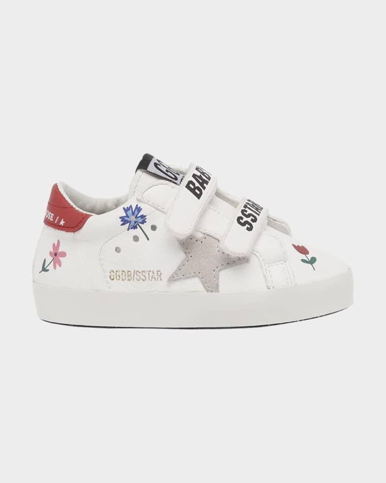 Girl's School Leather Low Top Sneakers, Baby by GOLDEN GOOSE