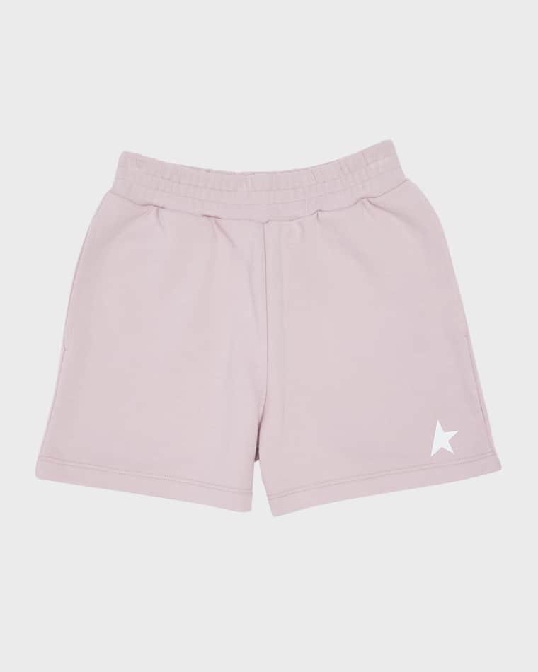 Girl's Star-Printed Fleece Shorts, Size 4-10 by GOLDEN GOOSE