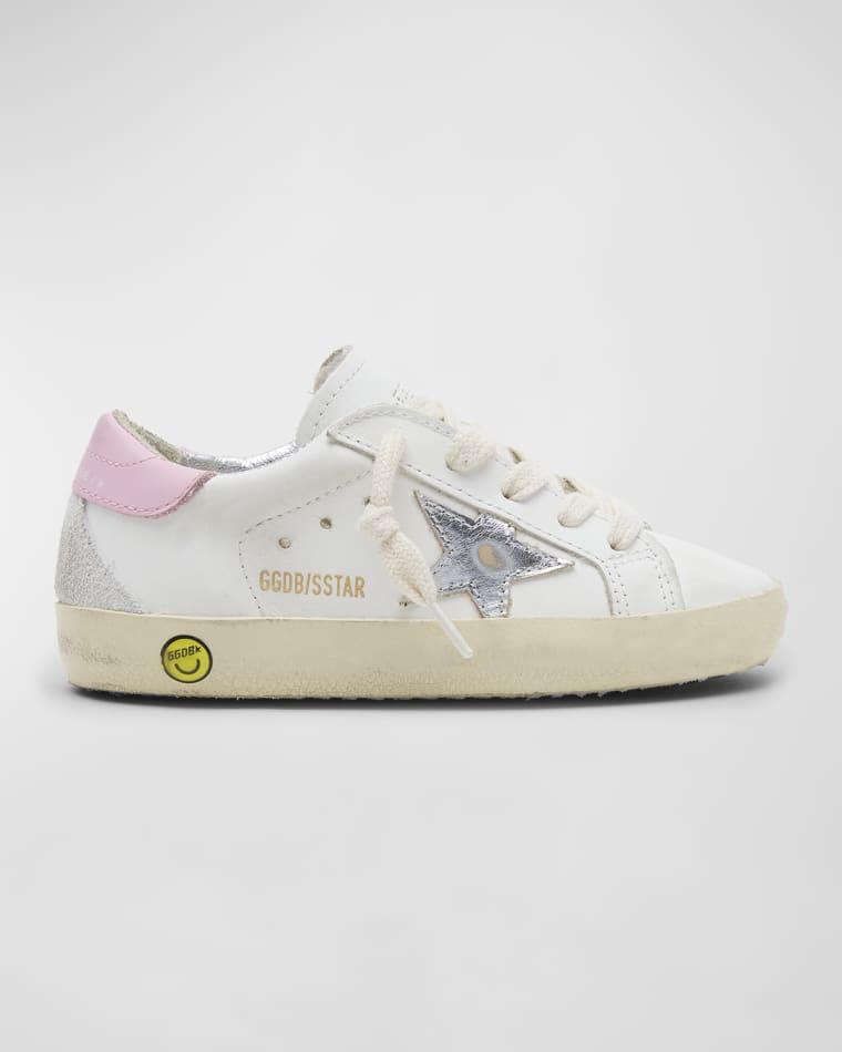 Girl's Superstar Glitter Leather Sneakers by GOLDEN GOOSE