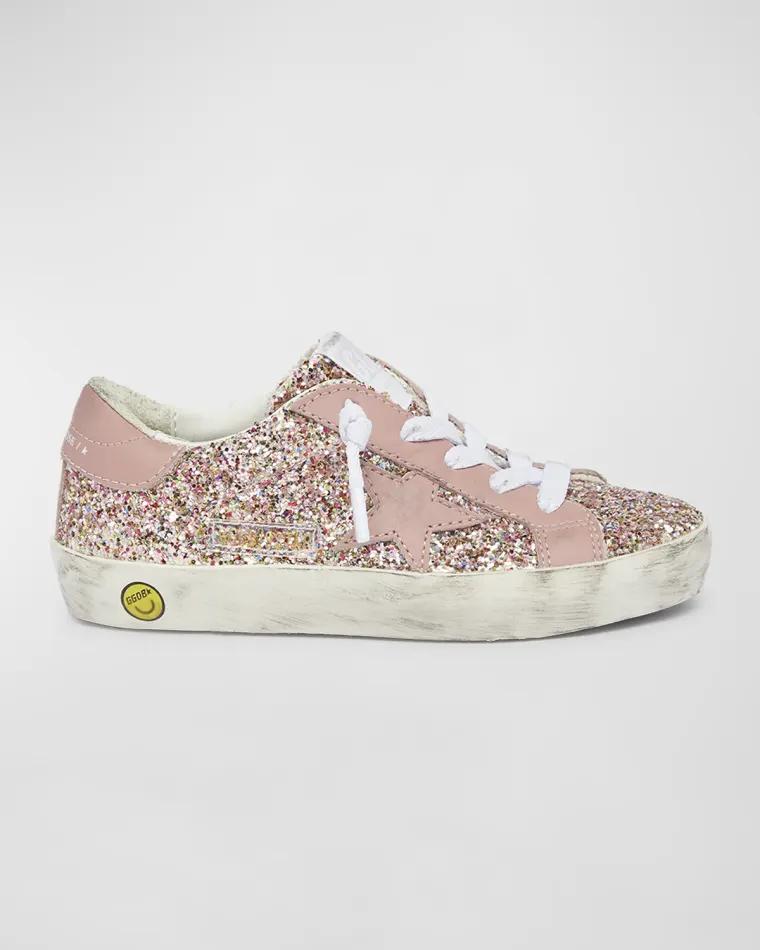 Girl's Superstar Glitter Low-Top Sneakers, Baby/Toddler by GOLDEN GOOSE