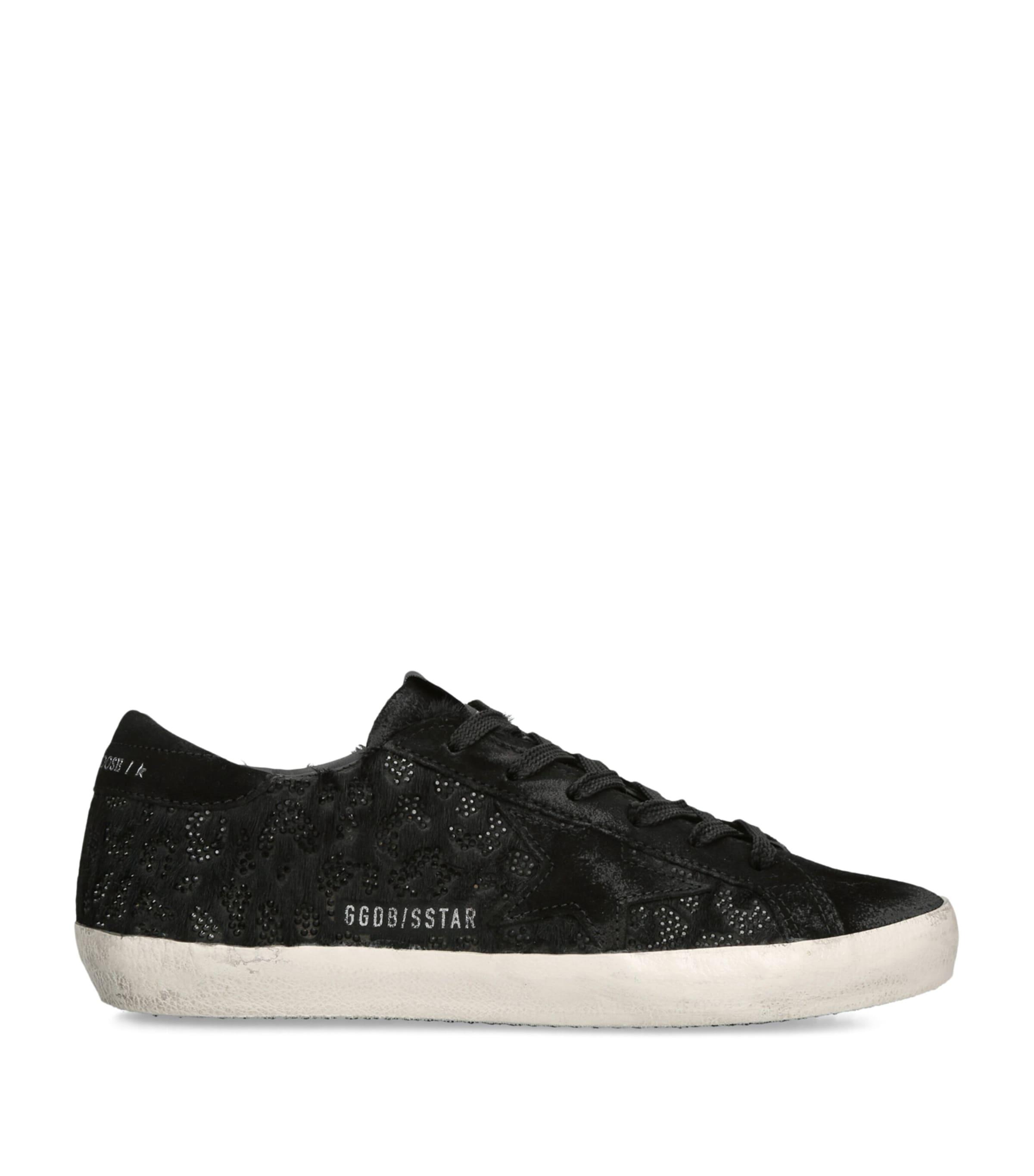 Golden Goose Embellished-Leather Super-Star Sneakers by GOLDEN GOOSE