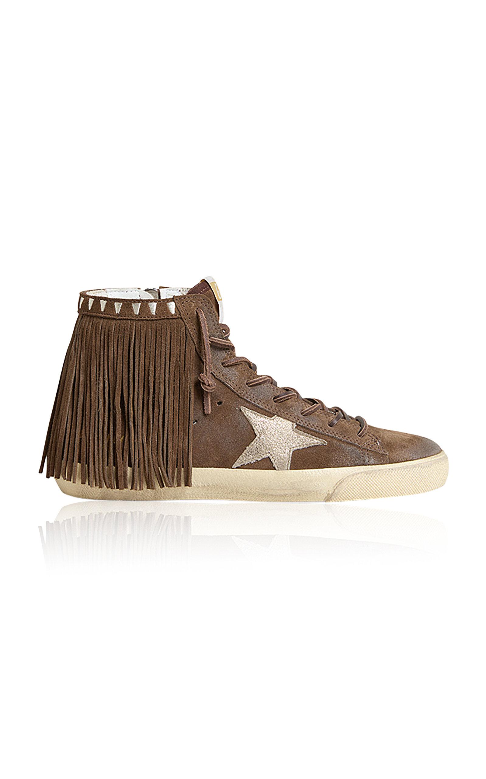 Golden Goose Francy Fringed Suede Sneakers - Moda Operandi by GOLDEN GOOSE