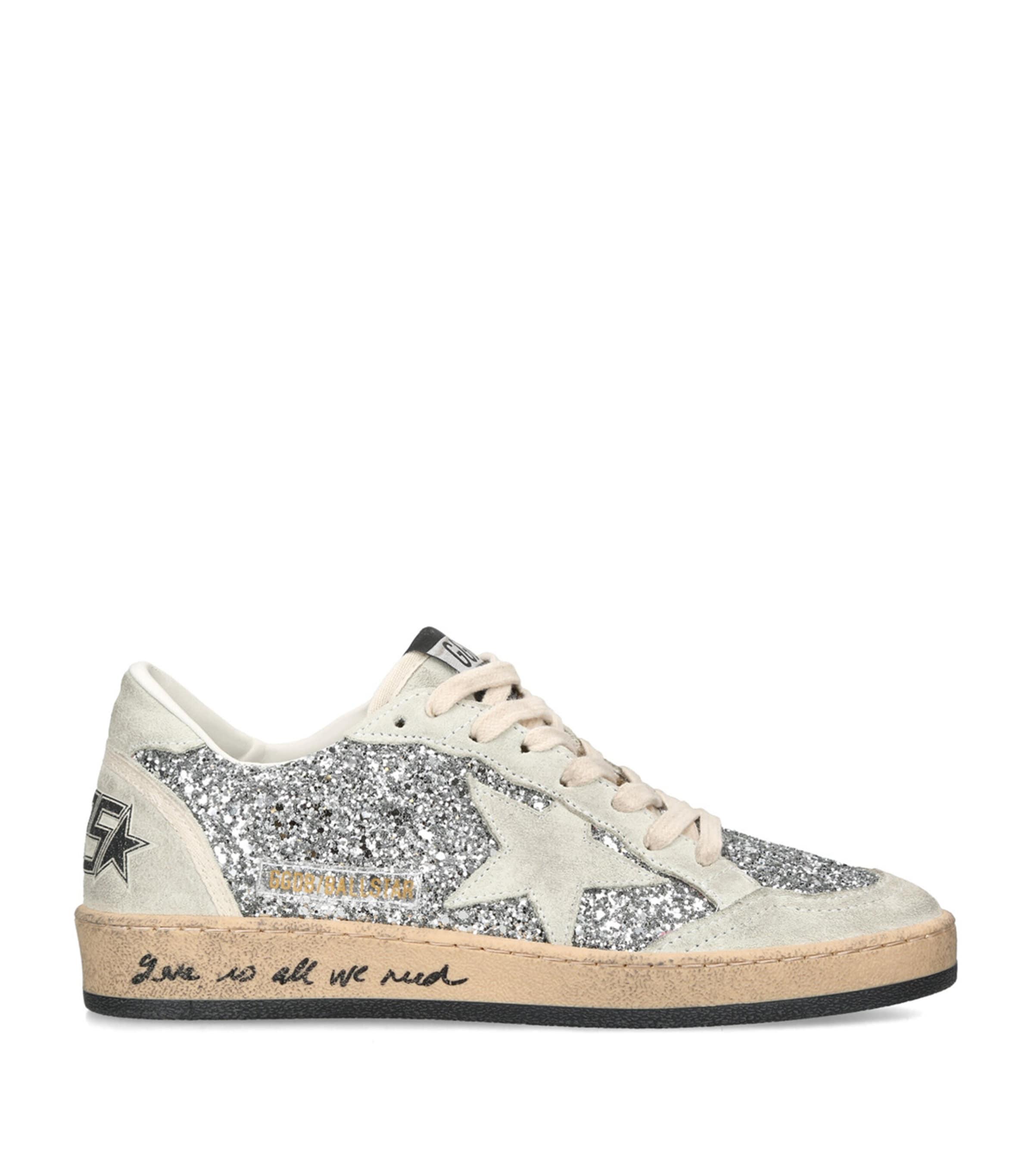 Golden Goose Glitter Ball Star Sneakers by GOLDEN GOOSE