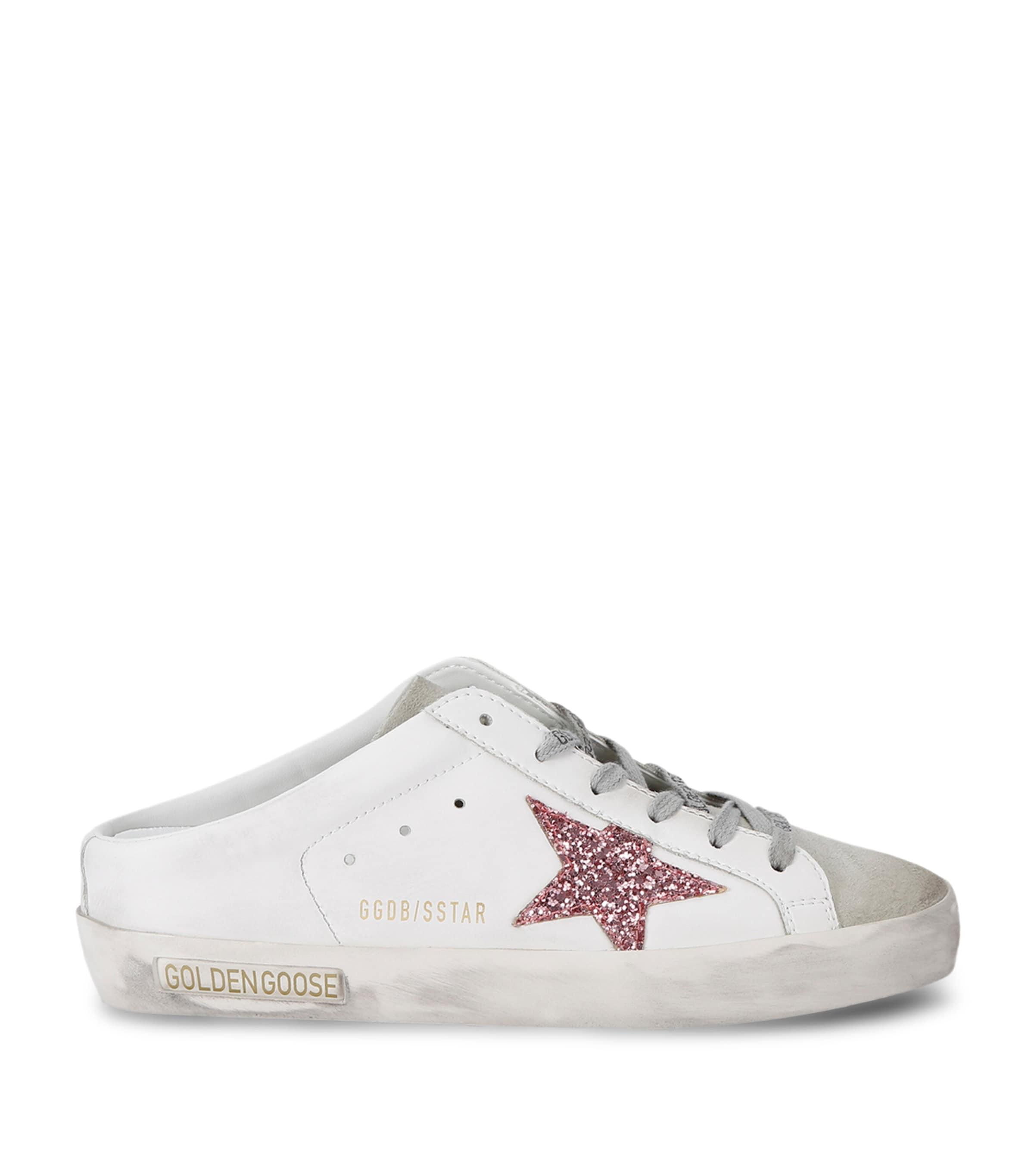 Golden Goose Glitter Super-Star Sabot Sneakers by GOLDEN GOOSE